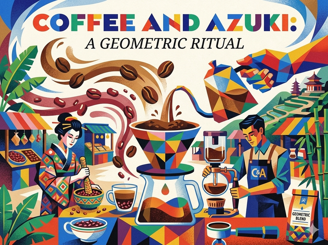 Coffee and Azuki: A Geometric Ritual – Where Tradition Meets Trend
