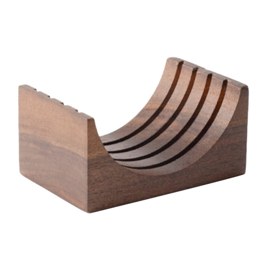 Coffee Yokai Walnut Puck Screen & Filter Stand